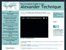 Tablet Screenshot of alexandertechnique.com